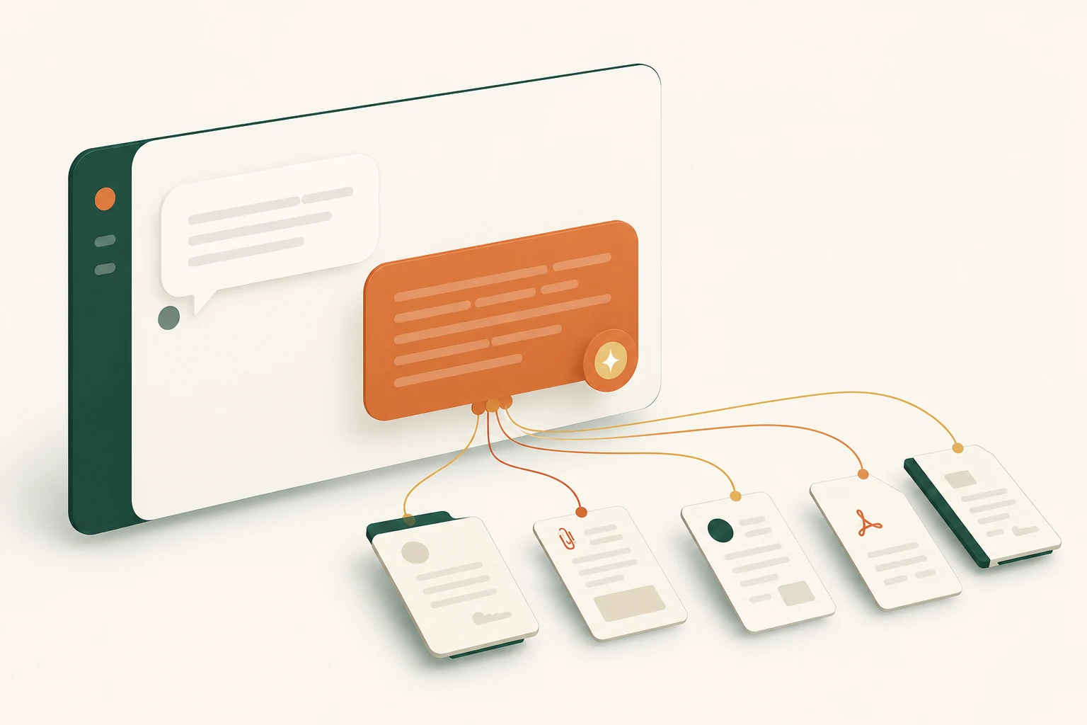 Conversation IA dont les réponses sont reliées à des documents d'entreprise